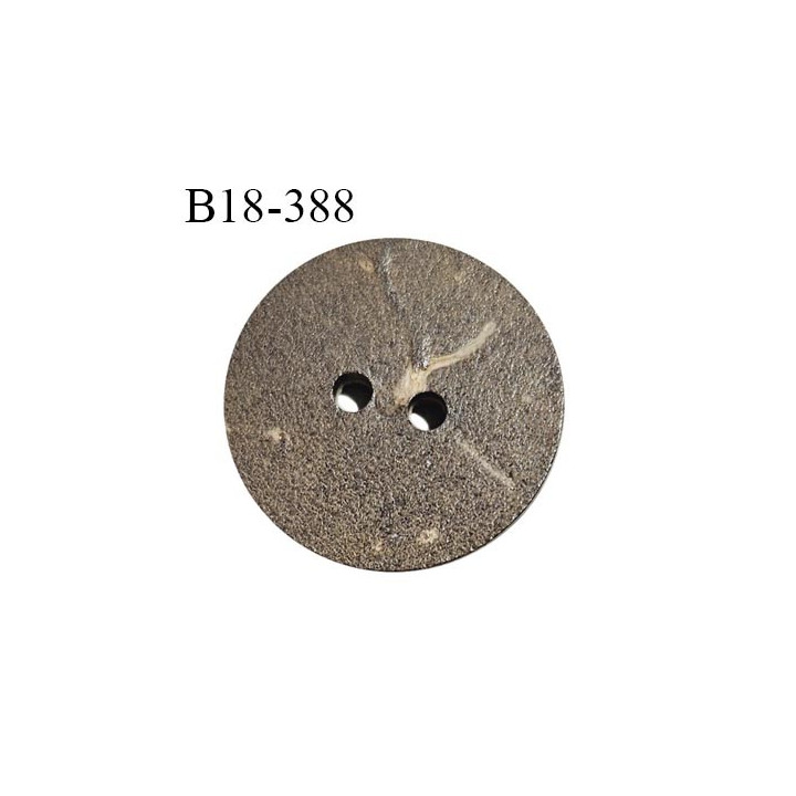 Bouton coco 18 mm avec motif gravé fabriqué en France 2 trous diamètre 18 mm épaisseur 3 mm prix à la pièce