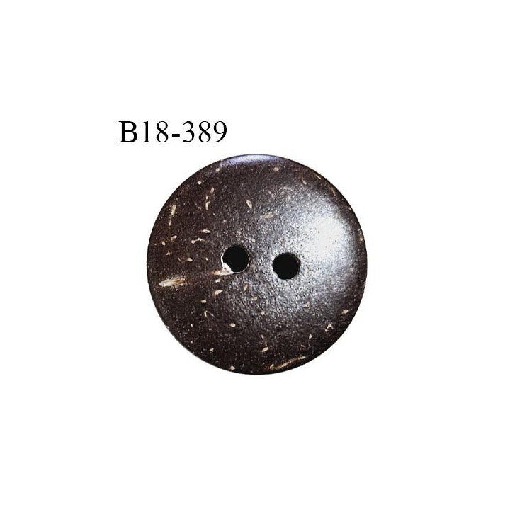 Bouton coco 18 mm avec motif gravé fabriqué en France 2 trous diamètre 18 mm épaisseur 3 mm prix à la pièce