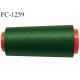 Cone de fil 1000 m mousse polyester n° 110 polyester couleur vert longueur 1000 mètres bobiné en France