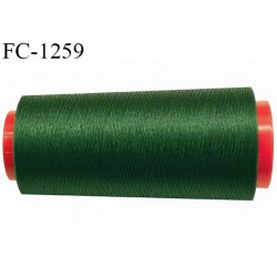 Cone de fil 1000 m mousse polyester n° 110 polyester couleur vert longueur 1000 mètres bobiné en France