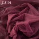 Marquisette tulle spécial lingerie haut de gamme 100% polyamide couleur lie de vin largeur 150 cm prix pour 10 cm