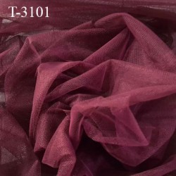 Marquisette tulle spécial lingerie haut de gamme 100% polyamide couleur lie de vin largeur 150 cm prix pour 10 cm