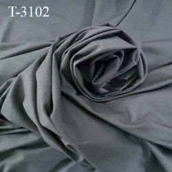 Tissu lycra élasthanne gris très haut de gamme 145 gr au m2 largeur 180 cm prix pour 10 cm de longueur et 175 cm de large