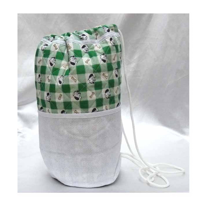 sac polochon à broder coton imprimé