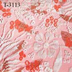 Tissu bain et lingerie très haut de gamme rose lycra élasthanne largeur 160 cm 250 grs au m2 prix pour 10 cm de longueur
