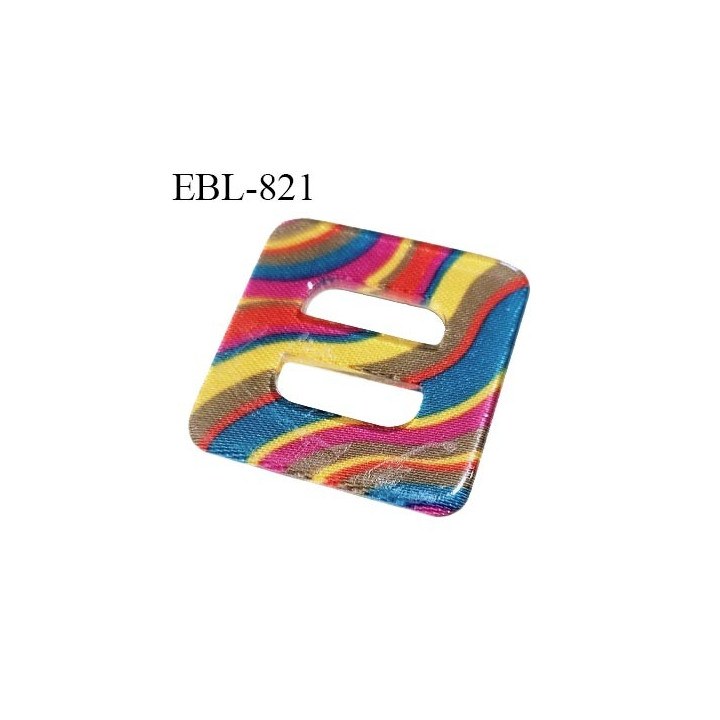 Etrier boucle réglette 30 mm en pvc multicolore largeur intérieure 15 mm largeur extérieure 30 mm prix à l'unité