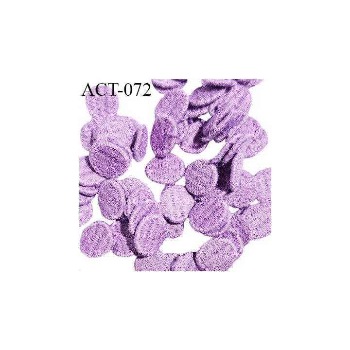 Décor ornement lingerie et autres couleur violet parme diamètre 10 mm prix à la pièce