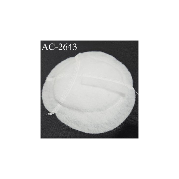 Epaulette feutrine très douce largeur dépliée 16 cm épaisseur de 5 mm couleur blanc naturel prix à la pièce