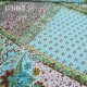 Tissus synthétique multicolor style mousseline très beau très léger 65 grs m2 prix pour 10 cm de longueur et 152 cm de largeur