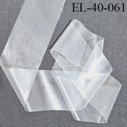 Elastique lastin transparent très très résistant caoutchouc laminette largeur 40 mm prix au mètre