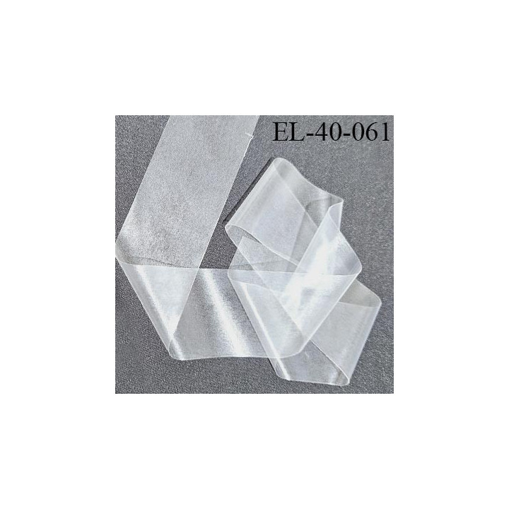 Elastique lastin transparent très très résistant caoutchouc laminette largeur 40 mm prix au mètre