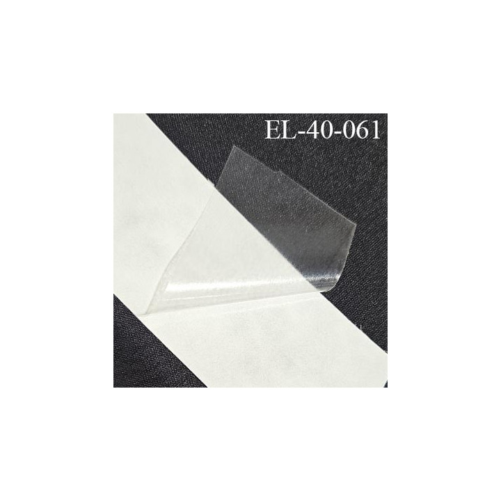 Elastique lastin transparent très très résistant caoutchouc laminette largeur 40 mm prix au mètre