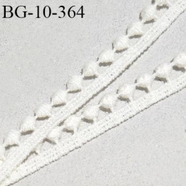 Galon guipure 10 mm couleur naturel écru largeur de la bande 4 mm + 6 mm de bordures vendu à la laize de 1m50