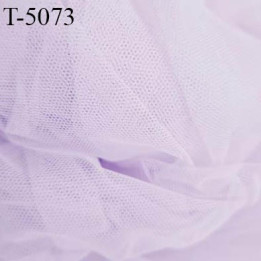 Marquisette tulle spécial lingerie haut de gamme couleur lilas clair largeur 140 cm prix pour 10 cm