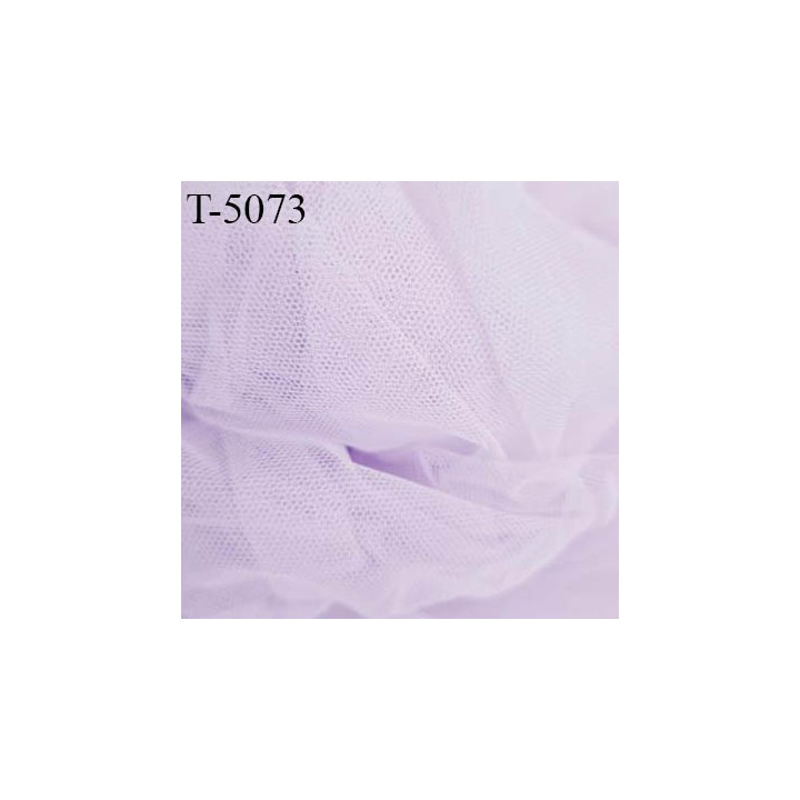 Marquisette tulle spécial lingerie haut de gamme couleur lilas clair largeur 140 cm prix pour 10 cm