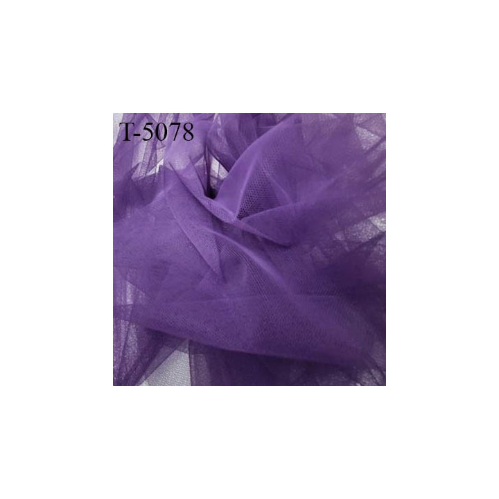 Marquisette tulle spécial lingerie haut gamme couleur violet largeur 140 cm prix pour 10 cm 100 % polyamide