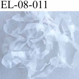 Elastique lastin transparent  caoutchouc laminette  largeur 8 mm prix au mètre