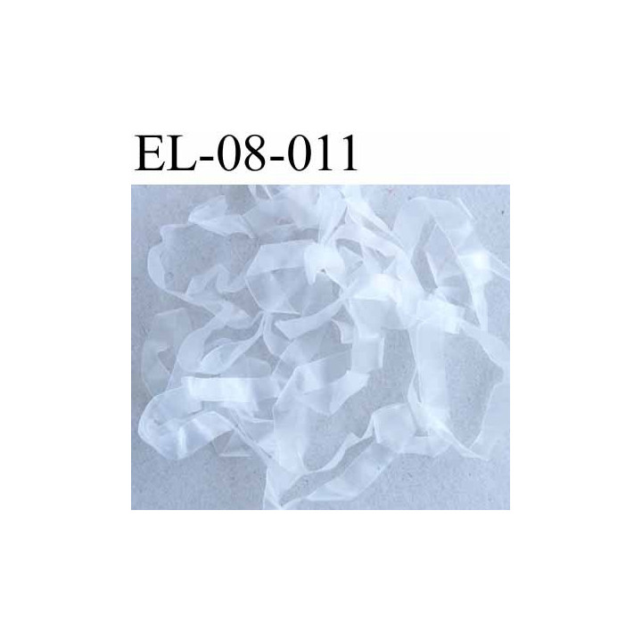 Elastique lastin transparent  caoutchouc laminette  largeur 8 mm prix au mètre