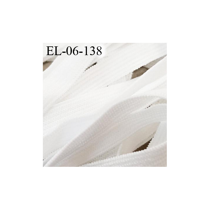 Elastique 6.5 mm spécial lingerie très bonne élasticité doux Eco Tex lavable 60° élasthanne couleur naturel prix au mètre