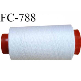 CONE 5000 m fil Polyester n° 120 couleur blanc  longueur 5000 mètres fil européen bobiné en France