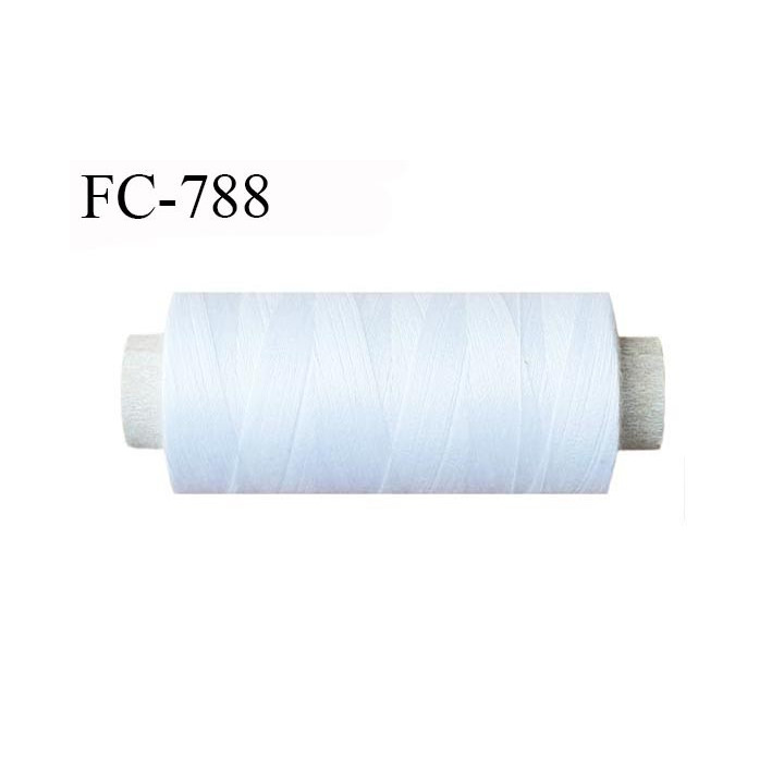 Bobine 1000 m fil Polyester n° 120 blanc 1000 mètres fil européen bobiné en Europe ou France certifié oeko tex