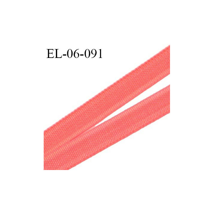 Elastique 6 mm fin spécial lingerie polyamide élasthanne couleur rose d'été grande marque fabriqué en France prix au mètre