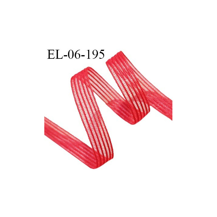 Elastique 6 mm haut de gamme lingerie et autres couleur rouge élastique fin et souple allongement +150% prix au mètre
