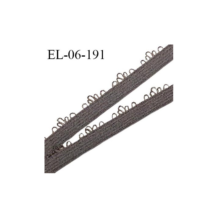 Elastique 6 mm lingerie haut de gamme fabriqué en France élastique souple allongement +180% couleur taupe prix au mètre