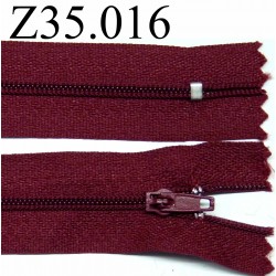 fermeture 35 cm couleur bordeaux