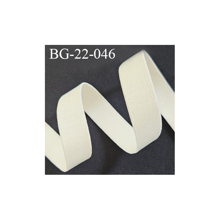 Devant bretelle 22 mm en polyamide attache bretelle rigide pour anneaux couleur crème haut de gamme