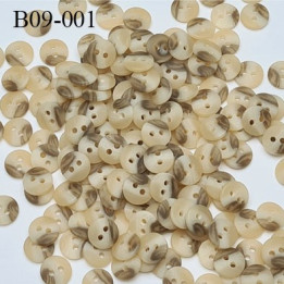 Le lot de 24 boutons  9 mm couleur marbré 2 trous