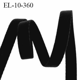 Elastique 10 mm lingerie couleur noir largeur 10 mm élastique très doux au toucher style velours prix au mètre