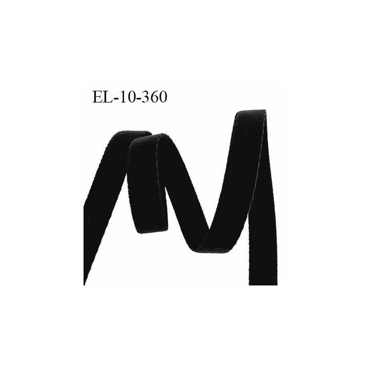 Elastique 10 mm lingerie couleur noir largeur 10 mm élastique très doux au toucher style velours prix au mètre