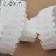 Elastique lingerie et bretelle couleur blanc avec motifs en relief largeur de l'élastique 15 mm prix au mètre