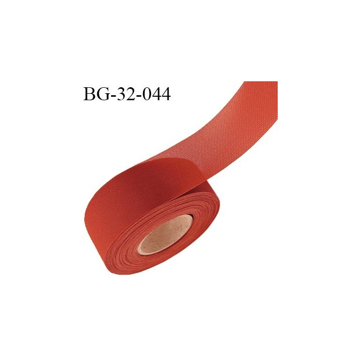 Droit fil à plat 32 mm spécial lingerie et couture du prêt à porter couleur rouge rouille grande marque fabriqué en France