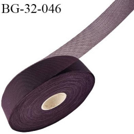 Droit fil à plat 32 mm spécial lingerie et couture du prêt à porter couleur violet aubergine grande marque fabriqué en France