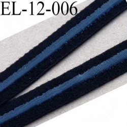 élastique plat avec une bande anti glisse haute gamme superbe qualité couleur noir largeur 12 mm avec une bande style silicone