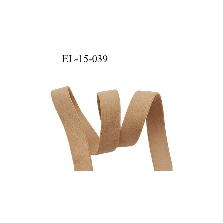 Elastique 15 mm bretelle et lingerie  couleur chair forte élasticité largeur 15 mm  prix au mètre