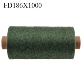 Destockage Bobine 500 m fil Polyester n° 120 couleur vert bouteille 500 mètres bobiné en  France