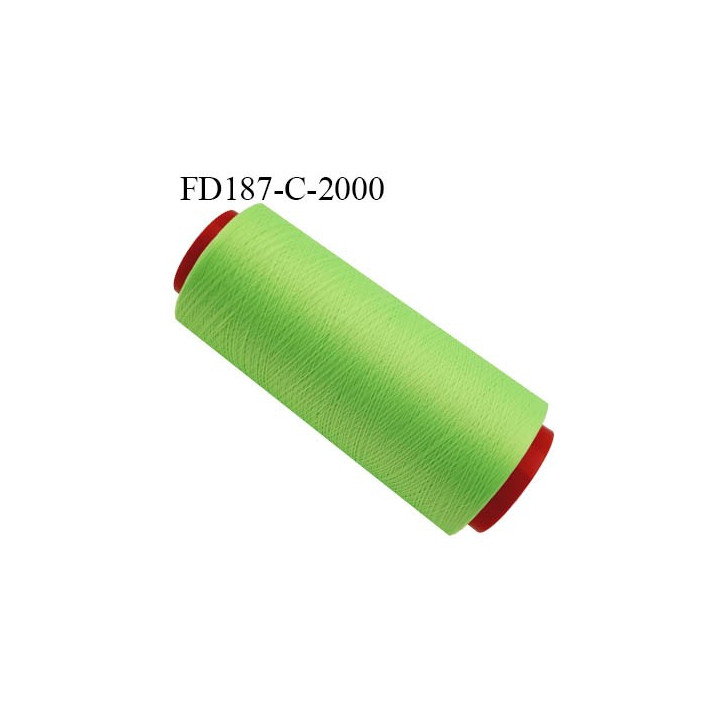 Cone de 5000 m fil mousse polyamide n° 120 couleur noir longueur de 5000 mètres bobiné en France