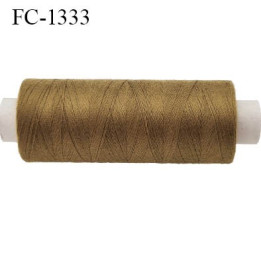 Bobine 500 m fil Polyester n° 120 couleur noir  longueur 500 mètres fil européen bobiné en France