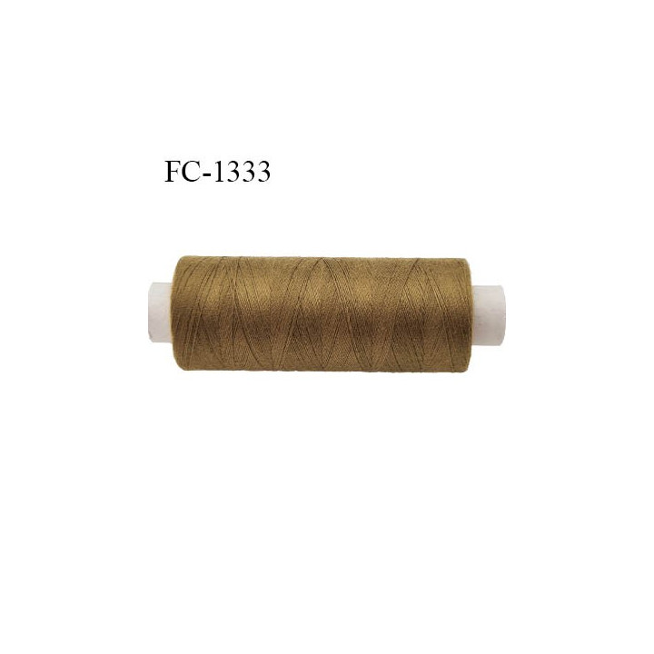 Bobine 500 m fil Polyester n° 120 couleur noir  longueur 500 mètres fil européen bobiné en France