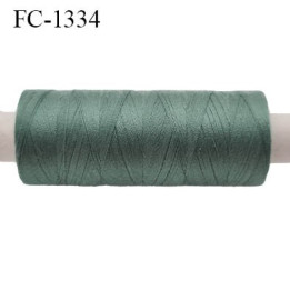 Bobine 500 m fil Polyester n° 120 couleur noir  longueur 500 mètres fil européen bobiné en France