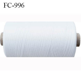 Bobine 250 mètres de fil mousse n°80 polyamide fil super qualité couleur blanc longueur 250 m  bobiné en France