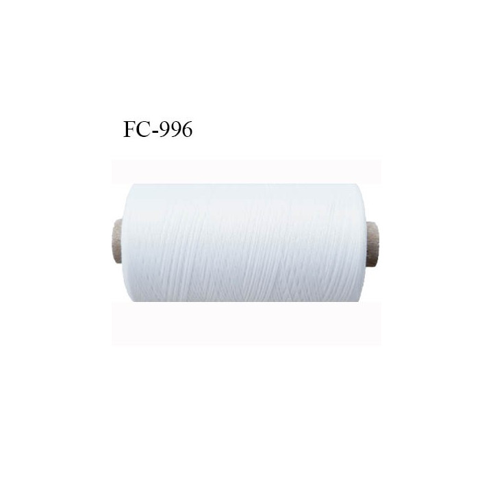 Bobine 250 mètres de fil mousse n°80 polyamide fil super qualité couleur blanc longueur 250 m  bobiné en France