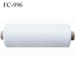 Bobine 250 mètres de fil mousse n°80 polyamide fil super qualité couleur blanc longueur 250 m  bobiné en France