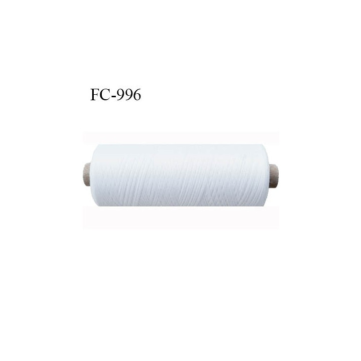 Bobine 250 mètres de fil mousse n°80 polyamide fil super qualité couleur blanc longueur 250 m  bobiné en France