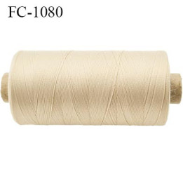 Bobine 500 m fil mousse polyamide n° 120 couleur chair clair longueur de 500 mètres bobiné en France