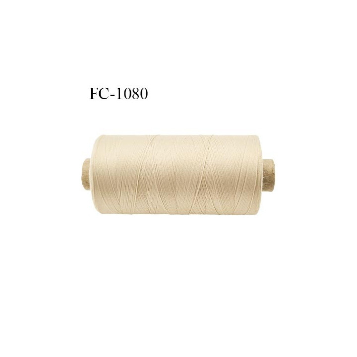Bobine 500 m fil mousse polyamide n° 120 couleur chair clair longueur de 500 mètres bobiné en France