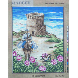 Canevas à broder 40 x 50 cm marque MARGOT création de Paris LE MULETIER